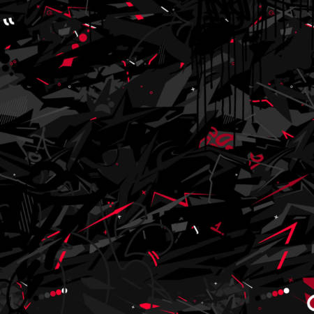 Dark Black Abstract Flat Urban Street Art Graffiti Style Vector