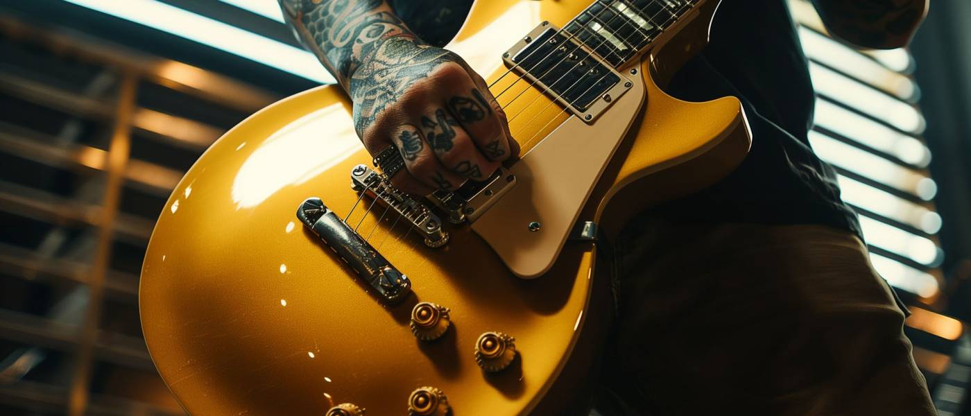 Tattooed Guitar Player