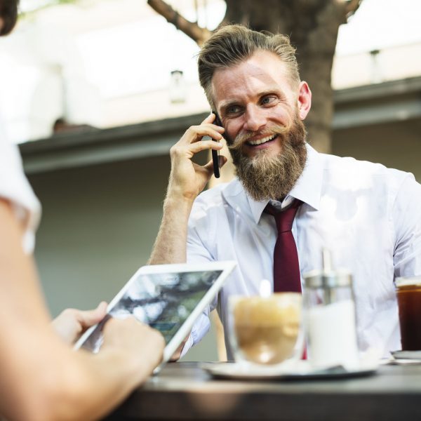 Business People hangout together at coffee shop